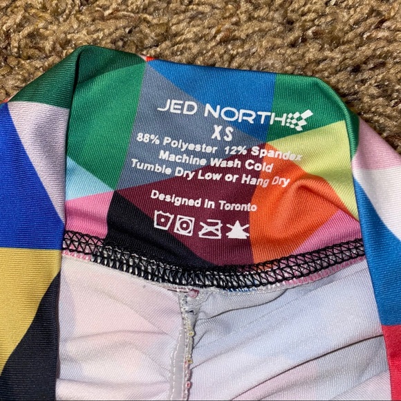 Jed North Colorful Geometric Print Leggings Ruched Butt Women’s Size XS - Picture 9 of 9
